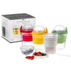 Take & Go Yogurt Cups, Colorful Set of 4 - CRYSTALIA GLASS
